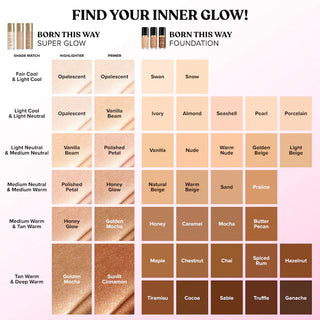 Born This Way Super Glow: Iluminador multiusos para realzar la piel - Too Faced