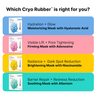 Cryo Rubber™ Mascarilla facial Con ácido hialurónico hidratante - Dr. Jart+