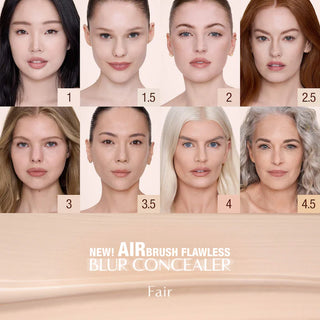 Corrector Airbrush Flawless — efecto difuminado de larga duración a prueba de arrugas con Ácido Hialurónico - Charlotte Tilbury
