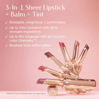 Labial Pillow Talk Long Lasting Blush Balm Sheer Lip Tint - Charlotte Tilbury
