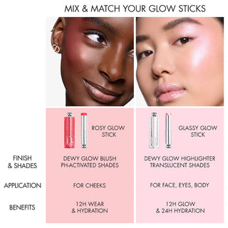 Bálsamo iluminador multiusos en barra Backstage Glassy Glow Stick  - Dior