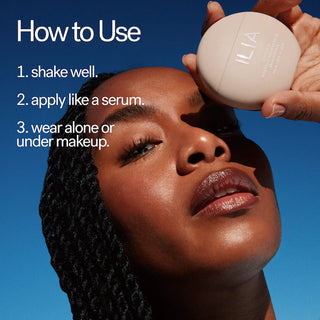 Protector solar facial Sun Serum Mineral Sunscreen SPF 50 fórmula Oil Control por 8 horas - ILIA