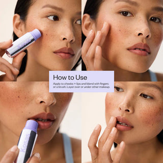 Rubor multiuso Impressionist Multistick Cream Blush Stick + Lip Color - Kosas