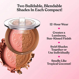 Bronzer + Rubor Sun Bunny Luminous Blushing Bronzer - Too Faced