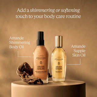 Aceite Corporal Amande Sublime — Brillo Dorado instantáneo con Almendras - L'Occitane