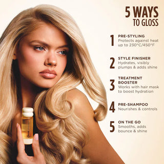 Aceite capilar Honey Gloss Collagen Drops para cabello fino a medio - Gisou