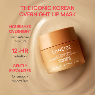 Mascarilla labial Lip Sleeping Mask Gingerbread: hidratación intensiva + Vitamina C - LANEIGE