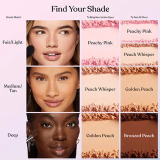 Peach Perfector: Polvos sueltos fijadores con efecto difuminador - Too Faced