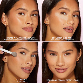 Peach Perfector: Polvos sueltos fijadores con efecto difuminador - Too Faced