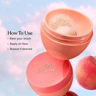 Peach Perfector: Polvos sueltos fijadores con efecto difuminador - Too Faced