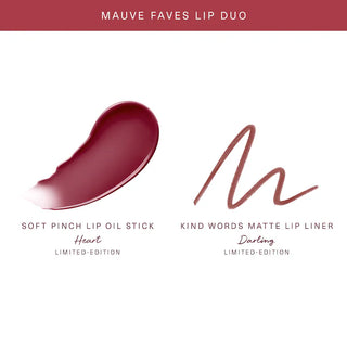 Mauve Faves Lip Duo Makeup Gift Set - Rare Beauty