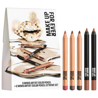 Mini Artist Color Pencil Original & Extreme Long-lasting Lip Liner Set - MAKE UP FOR EVER
