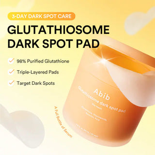 Glutathiosome Vitamin C toner pad: cuidado de las manchas oscuras y piel radiante - Abib
