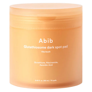 Glutathiosome Vitamin C toner pad: cuidado de las manchas oscuras y piel radiante - Abib