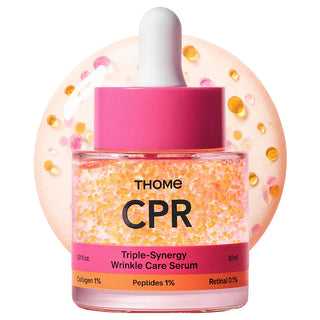 Serum facial CPR Triple-Synergy Wrinkle Care: con retinal, péptidos y colágeno para combatir los signos visibles de la edad - THOME
