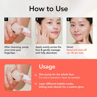 Mascarilla facial de burbujas Calmante 30 sec Quick Bubble Mask con Cica-Exosome - MENOKIN