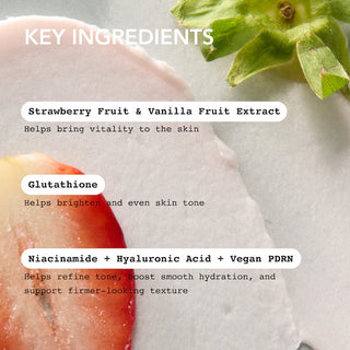 Mascarilla facial Strawberry Vanilla Face Mask Cleanser+Niacinamide - Whipped