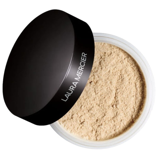 Polvos Transúcidos Loose Setting Powder- Laura Mercier vista frontal con fondo blanco.