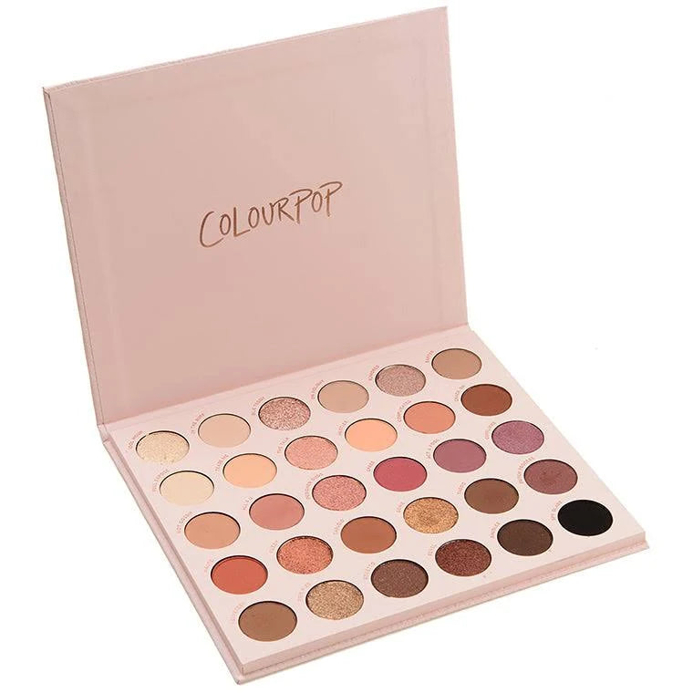 Paleta de Sombras de Ojos Bare Necessities - ColourPop vista frontal con fondo blanco.