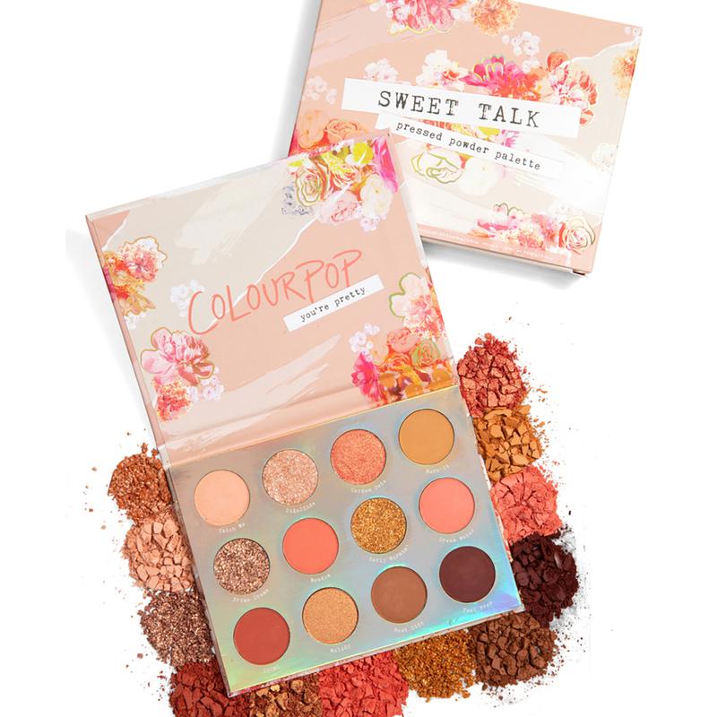 Paleta de Sombras de Ojos Sweet talk™ - ColourPop vista frontal con fondo blanco.