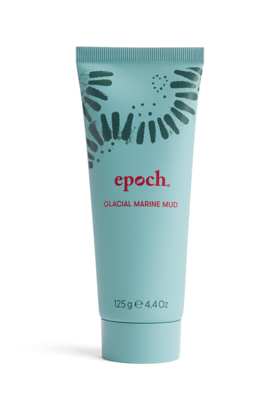 Mascarilla renovadora Epoch® Glacial Marine Mud - NU SKIN vista frontal con fondo blanco.