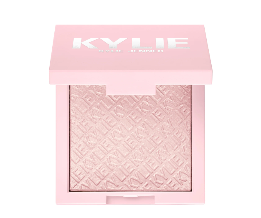 Polvo iluminador kylighter - Kylie Cosmetics vista frontal con fondo blanco.